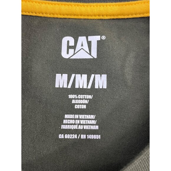 Caterpillar NWT Mens Green Short Sleeve Crew Neck Pocket T-Shirt, M, New - Picture 8 of 12